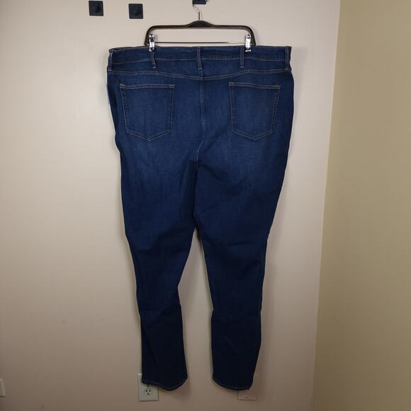 Old Navy Athletic Taper Built-In Flex Dark-Wash Jeans Size 48x34 - Picture 7 of 10